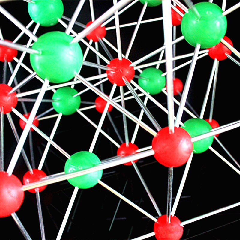 Ocho células de cloruro de cesio modelo de estructura cristalina, modelo molecular de ocho Cubos CsCl, material didáctico de Química