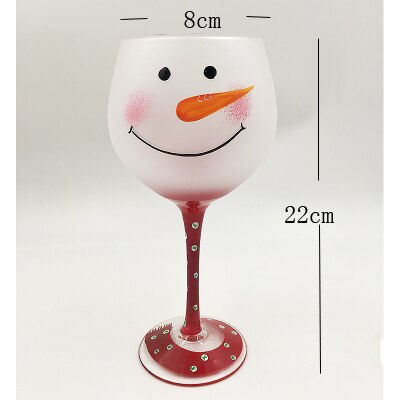 Interessant Blei-frei Gemalt Rotwein Tasse Hand gemalt becher Wein glas Cocktail glas Runde tassen Bar Hotel Party Getränk: A16