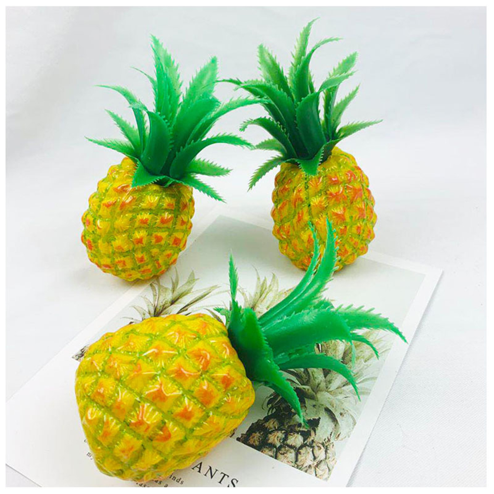 Simulation Pineapple Photography Props Resin Home Decorations Artificial Fruit Decoration Foam Plastic For Hotel Bar