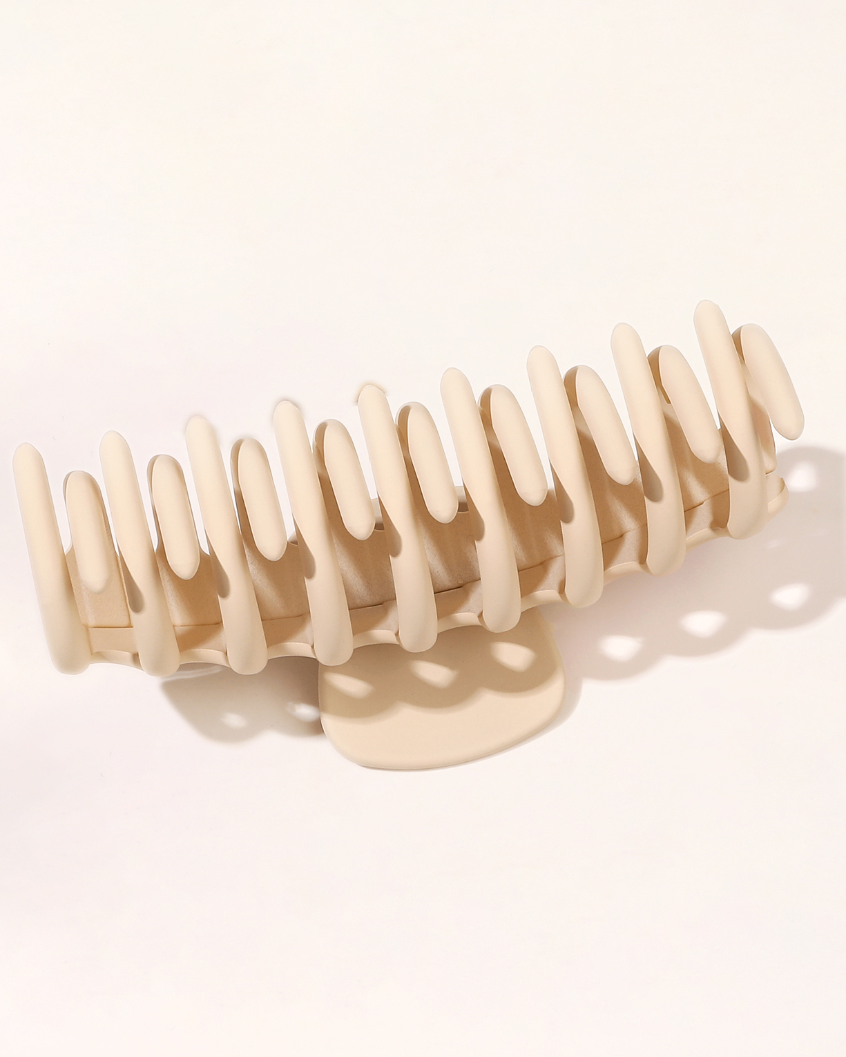 Pinzas de garra grandes para cabello grueso, pinzas para el cabello grandes para niñas, pinzas de garra mate, pinzas para el cabello neutras, paquete de 4: Champán