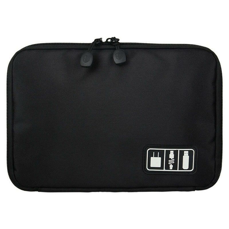 Sac de rangement, sac de rangement numérique pour écouteurs portables, stylo à fil carte mémoire accessoires Flash de données USB câble étui de voyage: Default Title