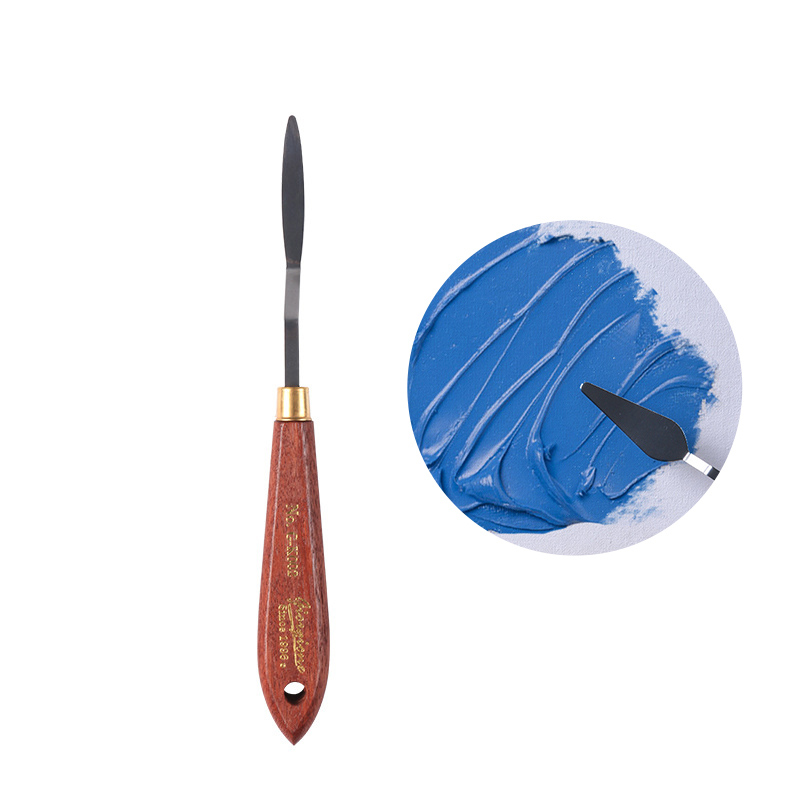 Espátula de artista, cuchillo de paleta, juego de cuchillos de pintura, raspador de mezcla de pintura, cuchillo de paleta de acero inoxidable, espátula artística de pintura