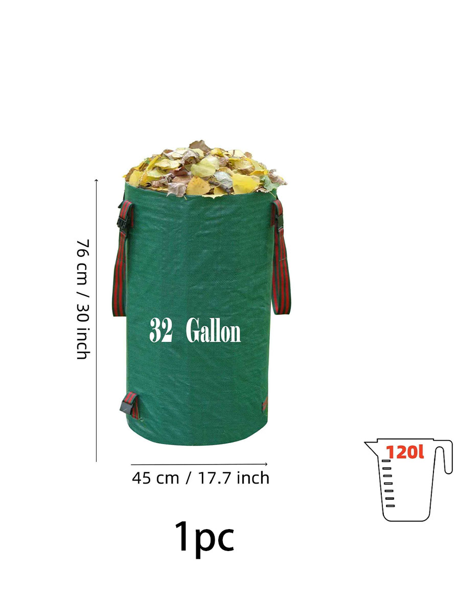 120/200L Opvouwbare Tuin Vuilnis Afval Container Opbergtas Herbruikbare Tuin Tas Grote Capaciteit Blad Zak Licht Prullenbak