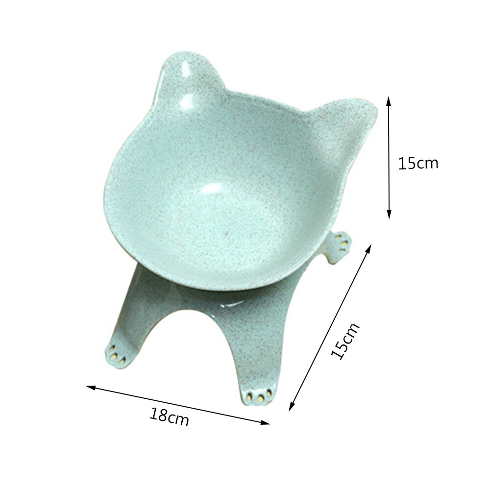 Katteskål kæledyr hund kat langsom foder anti-kvælning beskytte rygsøjlen vand madskål beskyttelse plejeskål holdbar multifunktionel skål