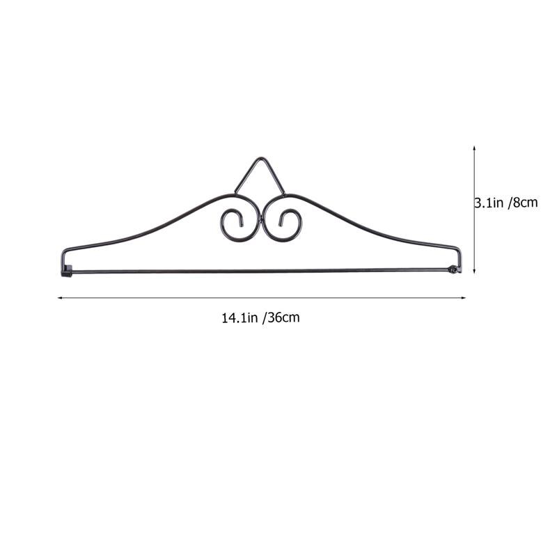 3pc haveflag hængende stativ robust have flagstang tilbehør metal have flag stolpe tilbehør hænge stativ til bar sort