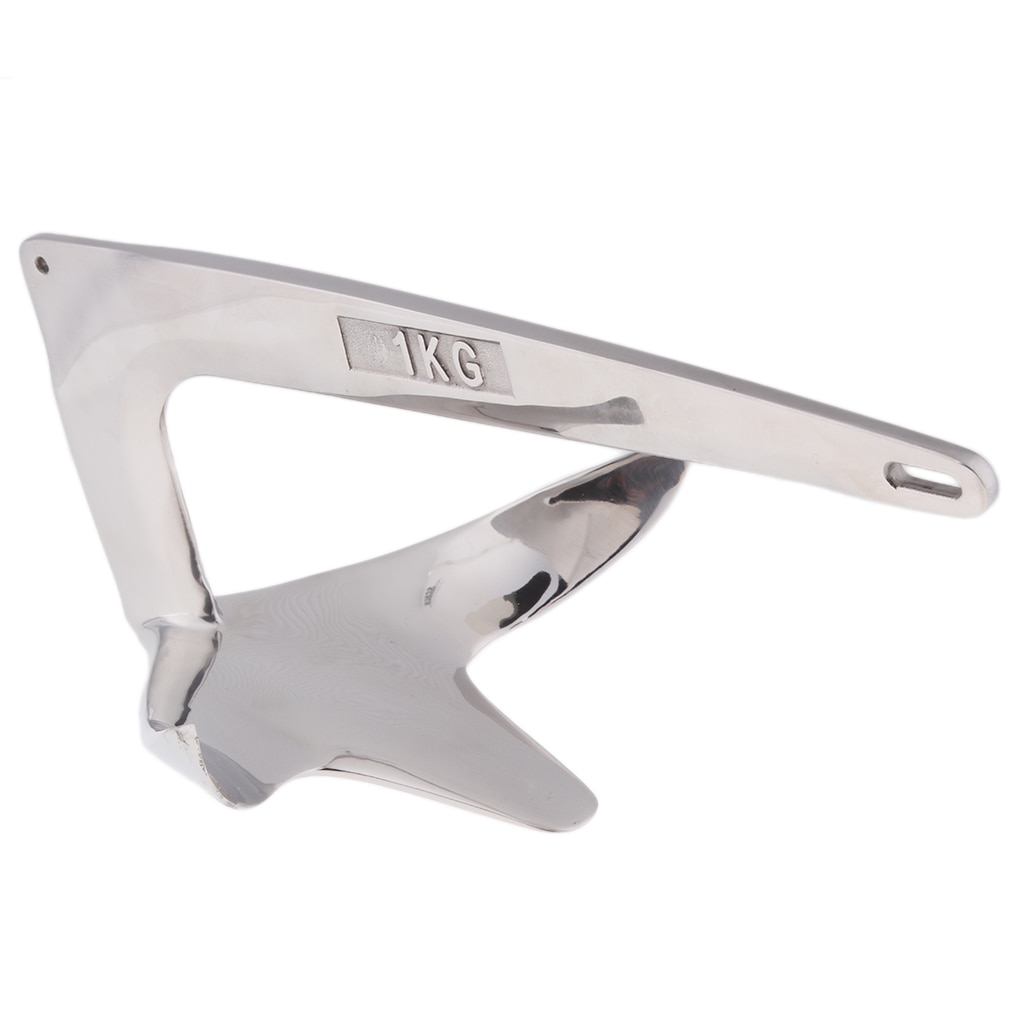 Stainless Steel Bruce/Claw Style Marine Boat Anchor Sailing Hardware , 1kg / 2.2lb Anchor