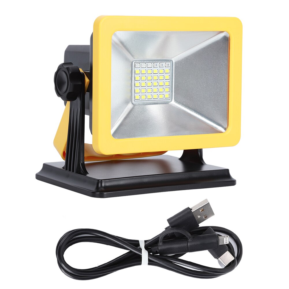 30W USB Power LED Flood Light Portable IP65 Waterproof 3 Levels Dimmable Emergency Light For Outdoor Camping Activity