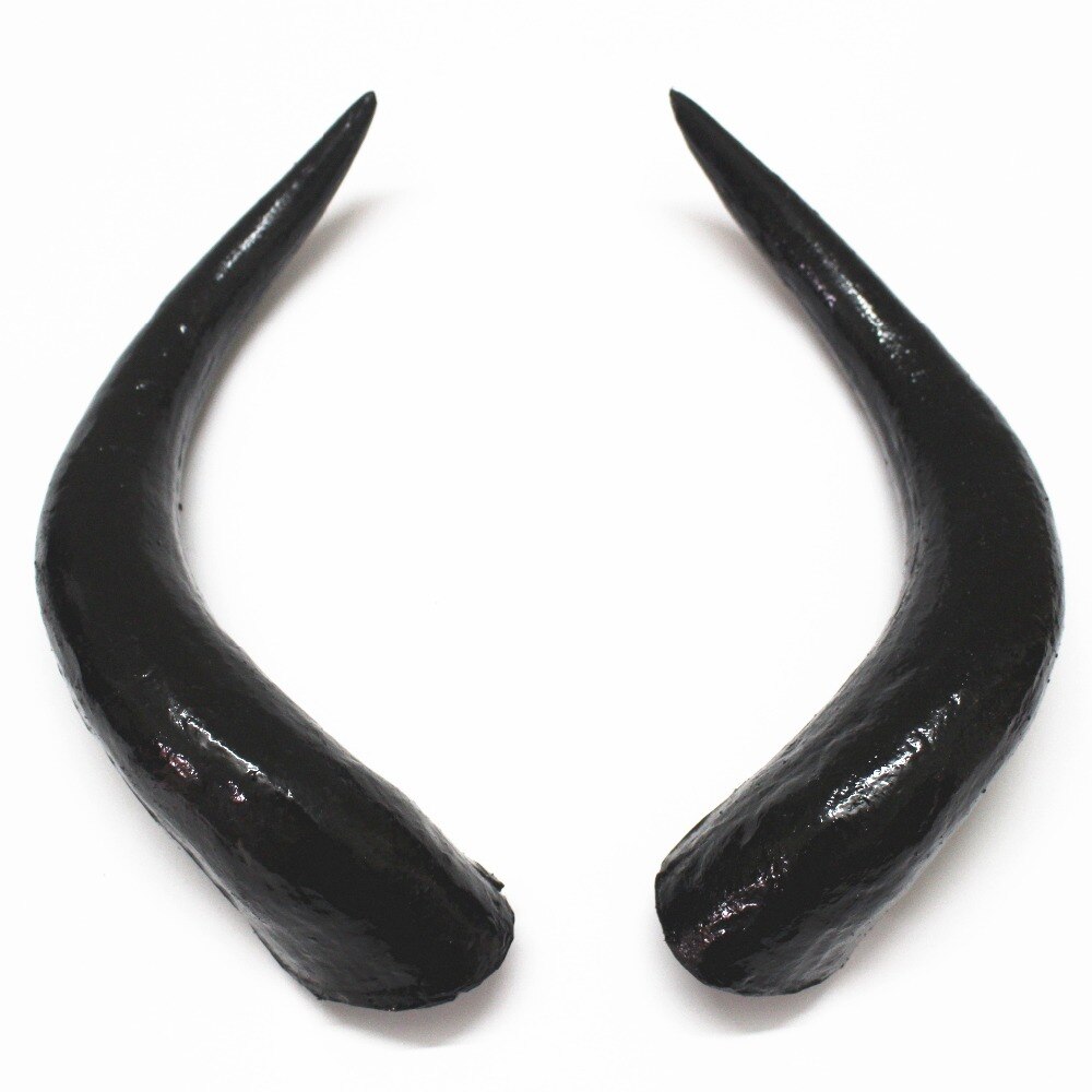 Bandeau de corne de taureau en plastique | Bricolage, corne de boeuf artificiel noir, accessoires de bricolage, accessoire d'halloween, matériel de bricolage