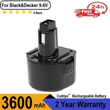 9.6V 3600mAh da bateria ferramenta de poder para Black &amp; Decker PS120 BTP1056 A9251 PS120 PS310 PS3350 CD9600 L70