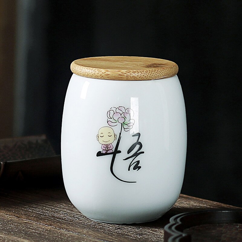 JIA-GUI LUO Ceramic Tea Caddies Tea Bag Storage Box Tea Tins Tea Container Coffee Container Tea Box Tea Storage D008: 12
