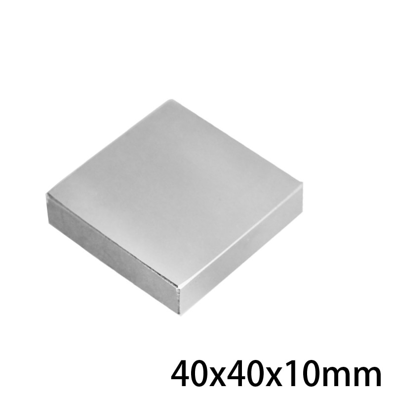1 ~ 15 Pcs 40X40X10 Mm Super Cuboid Block Magneten 40X40X10 Mm neodymium Magneet 40 Mm * 40 Mm Permanente Ndfeb Sterke Magneet 40*40*10 Mm