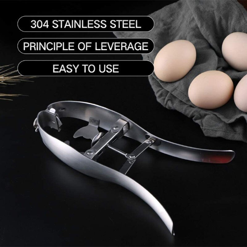 2 Pcs Egg Cracker Egg Shell Opener,Egg Cutter Egg Opener Egg Topper Cracker Separator Stainless Steel Eggshell Cutter Egg Separa