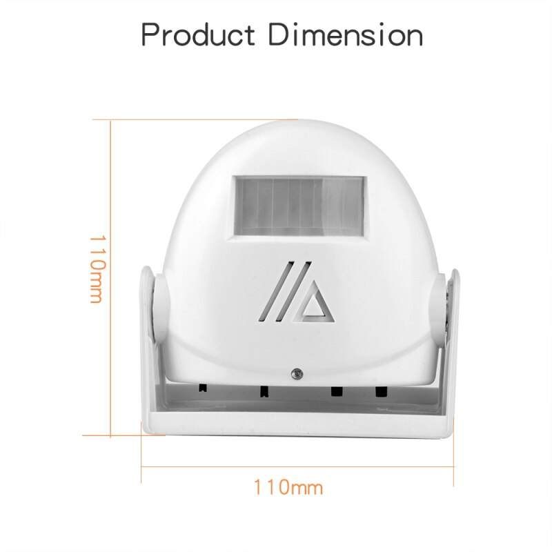 Wireless Door Bell Visitor Customer Ding-dong Door Chime Welcome Device Anti-theft Alarm Infrared Motion Sensor Doorbell