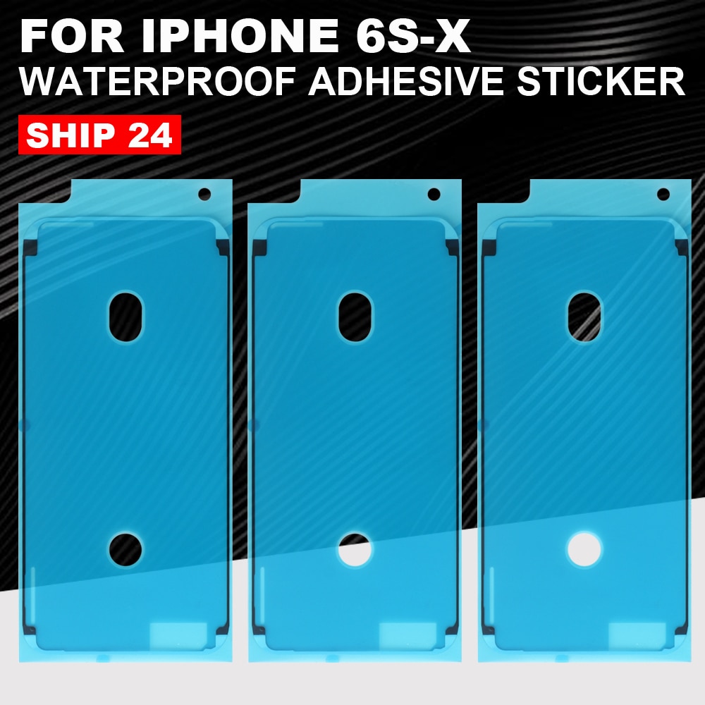 5 Stks/partij Waterdicht Sticker Voor Iphone X Xs Xr 6S 7 8 Plus Lcd Display Frame 3M tape Lijm Lijm Reparatie Onderdelen Set