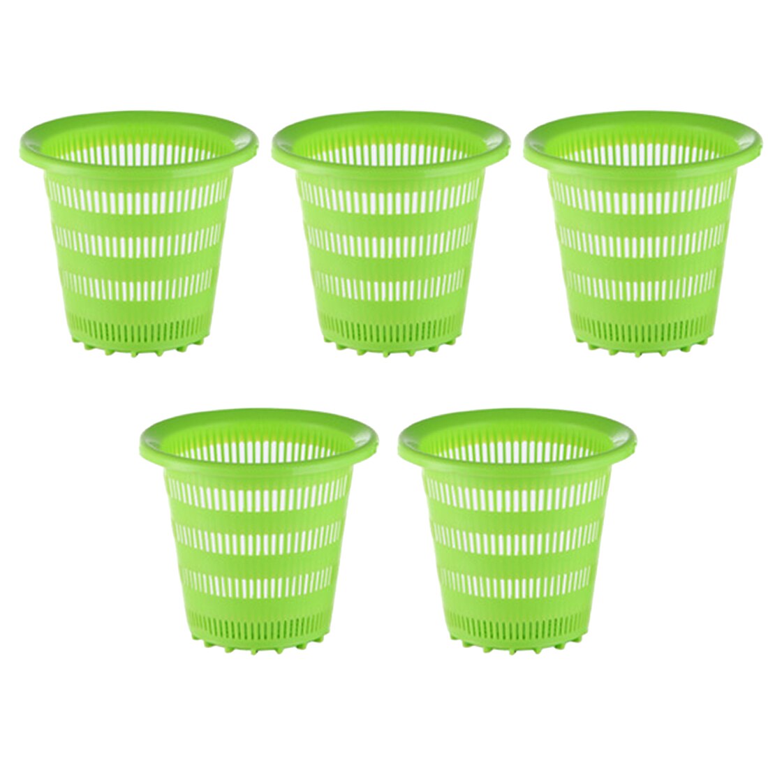 5 sztuk 10X10X9 cm siateczkowa doniczka netto puchar sadzenia kosz roślina hydroponiczna rosną narzędzia ogrodnicze-zielony biały czarny: zielony