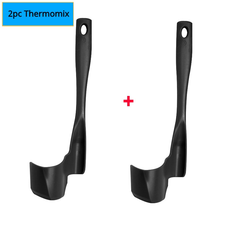 Thermomix TM6/TM5/TM31, spatule rotative pour mélanger la cuisine, retirer les portions, robot culinaire, 2 pièces: 2Pcs Black01