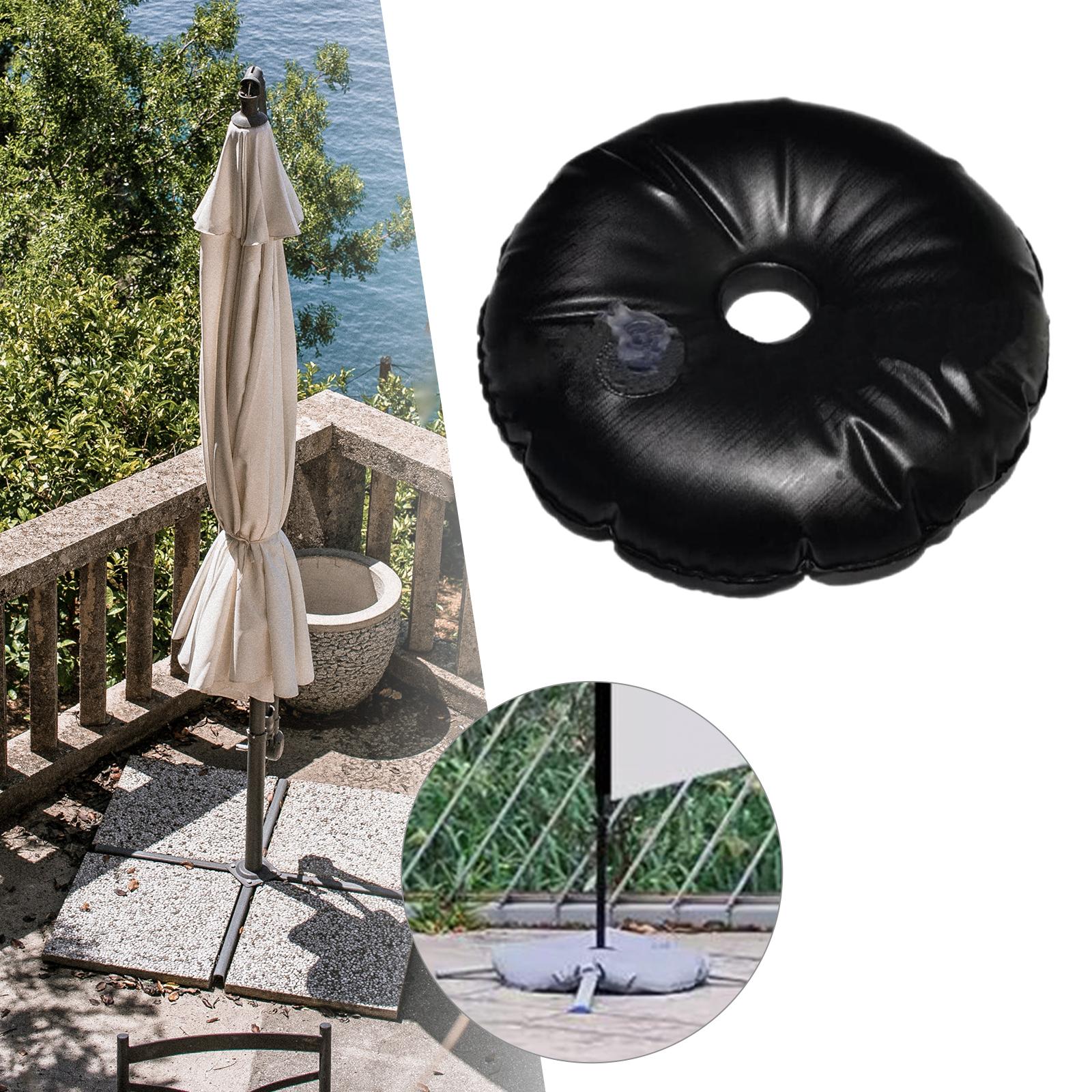 Vandvægtspose pvc parasolstativ foldbar udendørs flag solskærm holder til terrasse strand udendørs indendørs stativer tilbehør