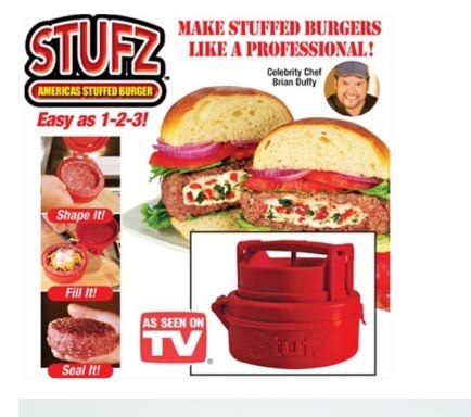 Burger tryk diystuffed hamburger grill bbq patty stufz maker saftigt populært køkkenredskaber børn snackpresse