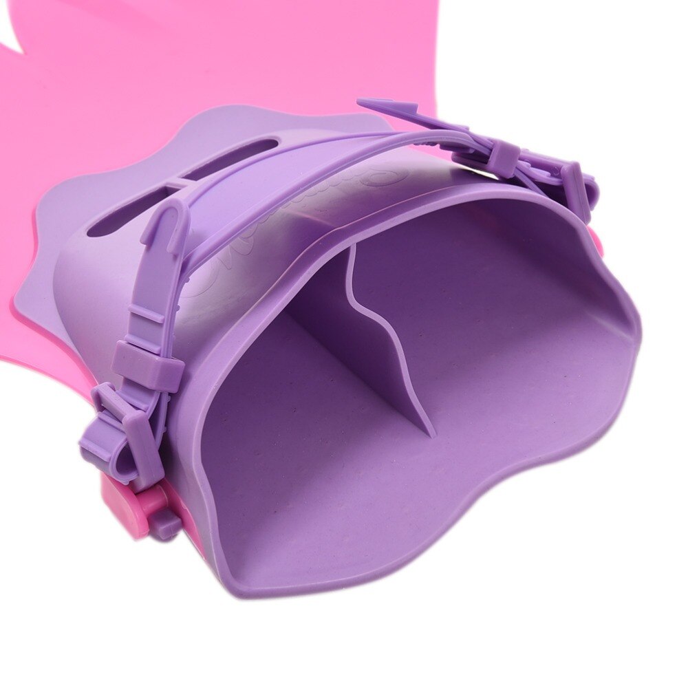 Gmarty 1pc Adjustable Pink Kids Girls Fancy Mermaid Swim Fins Diving Swimming Foot Flipper Beach Swim Accessories