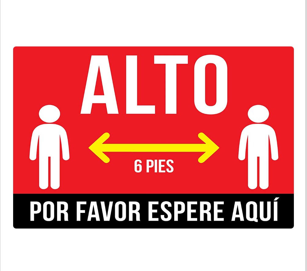 Social Keep Distance Non Slip Sticker Floor Stickers Safe Sign Removable Vinyl Decals: F