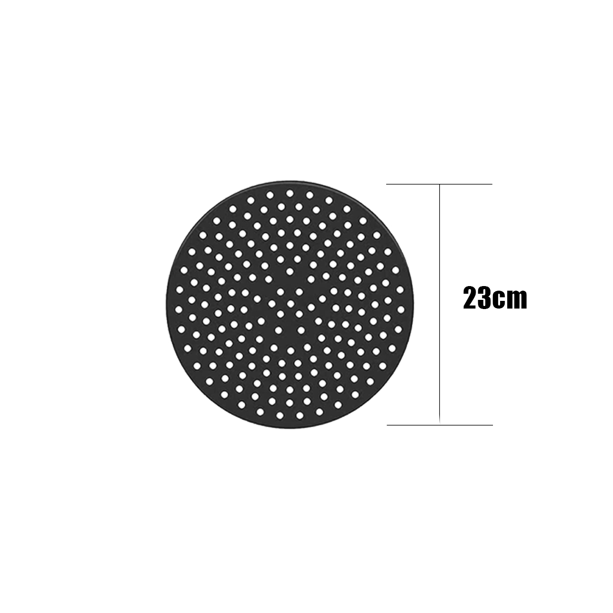 Silicone Air Friteuse Pads Non-stick Stoomboot Pad Bakken Binnenvoering Airfryer Hergebruikt Om Voedsel Steken Keuken Tool: Black round 9in