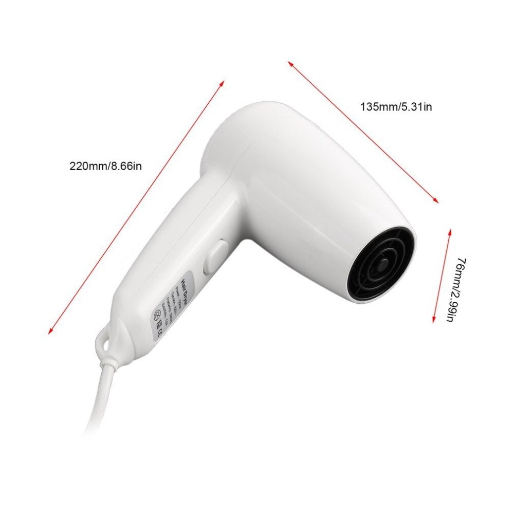 EU Plug Wall Mounted Hair Dryer Household Appliances Hanging Hair Dryer ABS For Hotel Home Electric Blower 1300W 220V Security