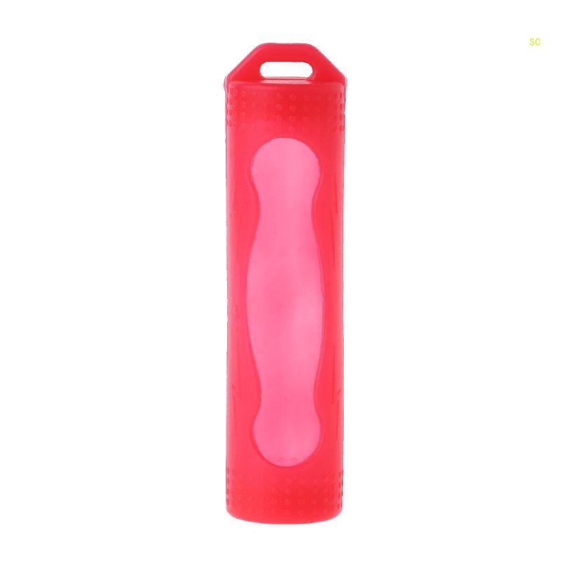 Housse protection en Silicone pour batterie 18650, protection, pochette pour batterie, directe: Rouge