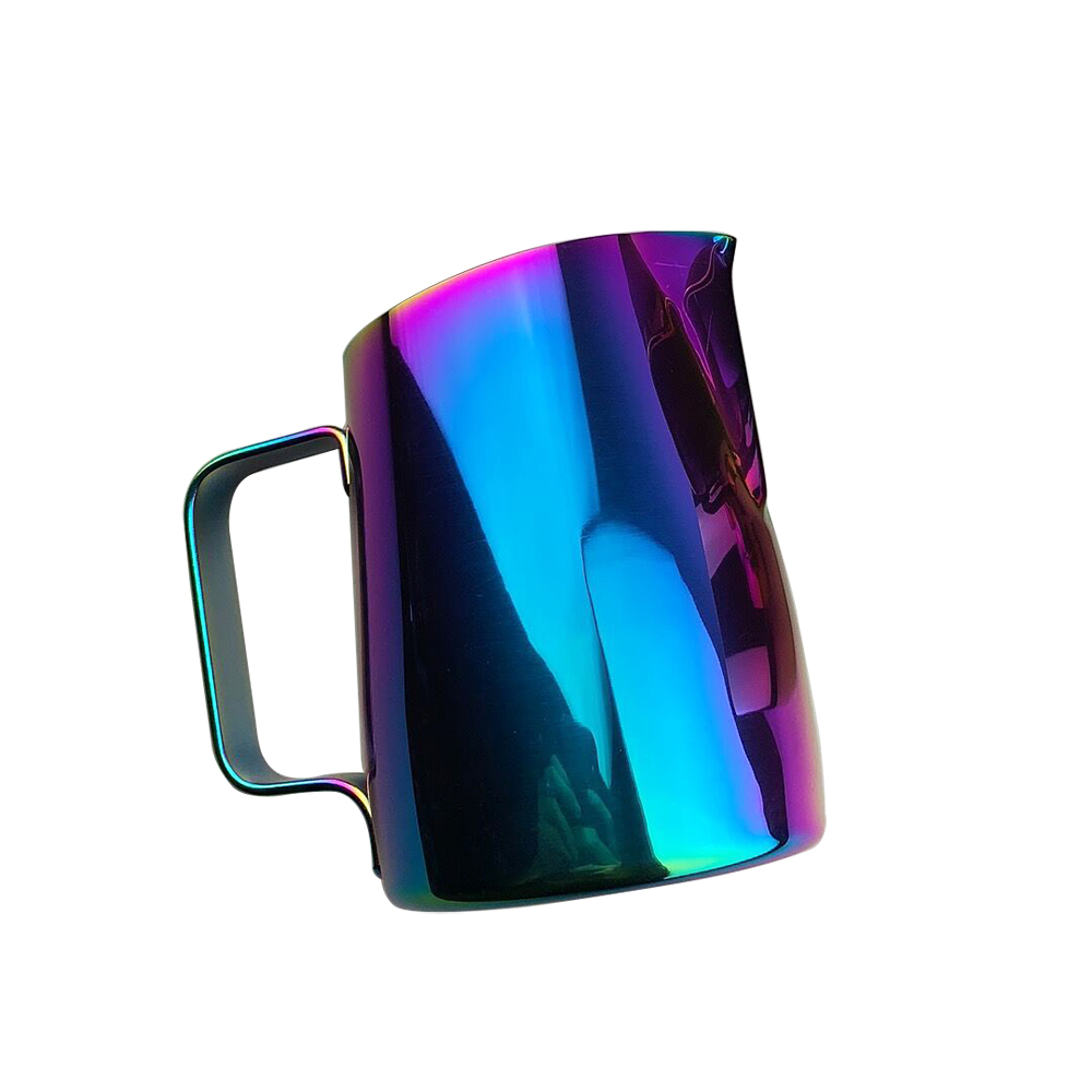 Stainless Steel Milk Jugs Espresso Coffee Pitcher In Kitchen Home Coffee Jug Latte Milk Frothing Jug Coffee Tools: Bright Colorful