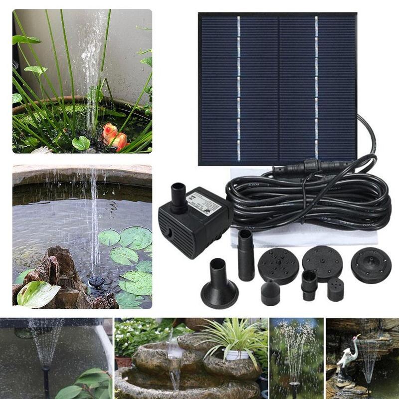 Zonne-energie tuinfontein pomp zonne-energie tuinfonteinen watervallen pomp fontein vogel zonne-energie vogel waterfontein power bat  e4v 9