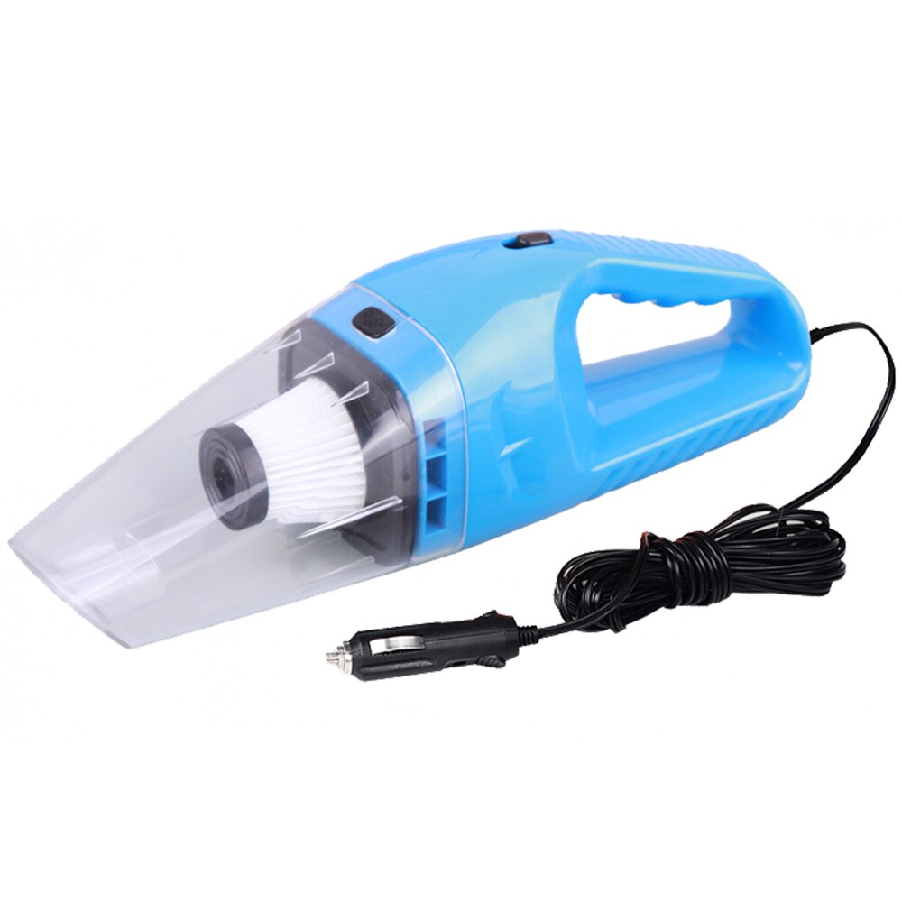 Car Vacuum Cleaner 120W High Power Strong Scution 5m Power Cord Dry And Wet Dual Use For Home Car Office: blue