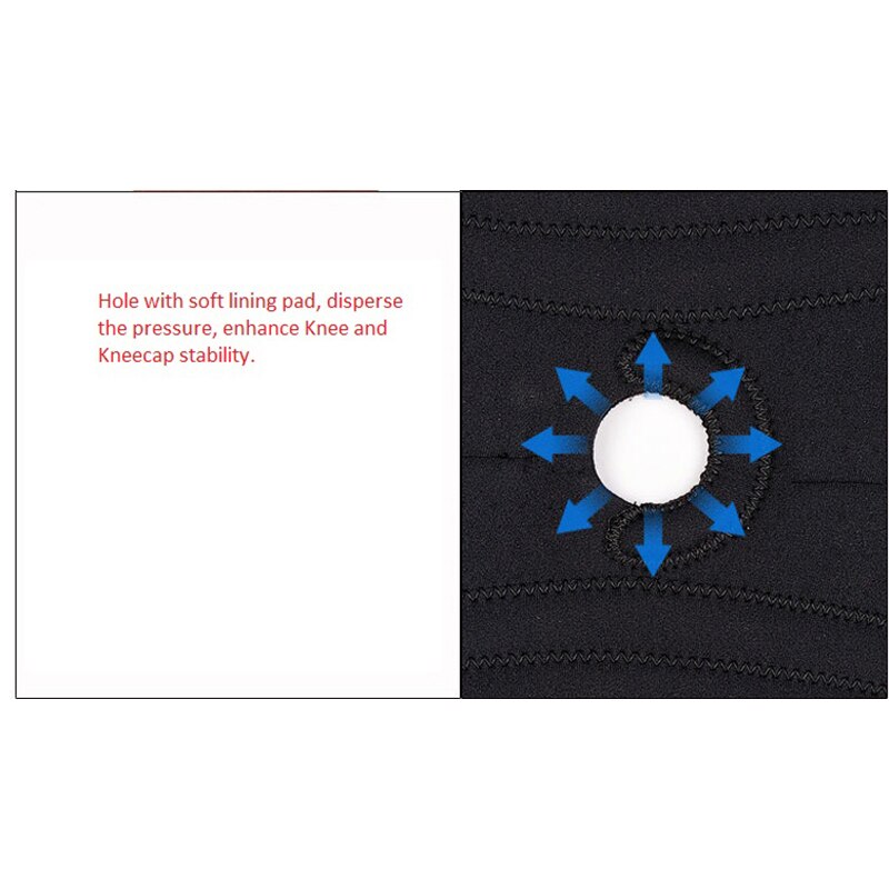 Men Women Black Adjustable 2 Band Knee Pads for Work Joint Ligament Gear Sports Kneepads rodillera Workplace Safety Supplies