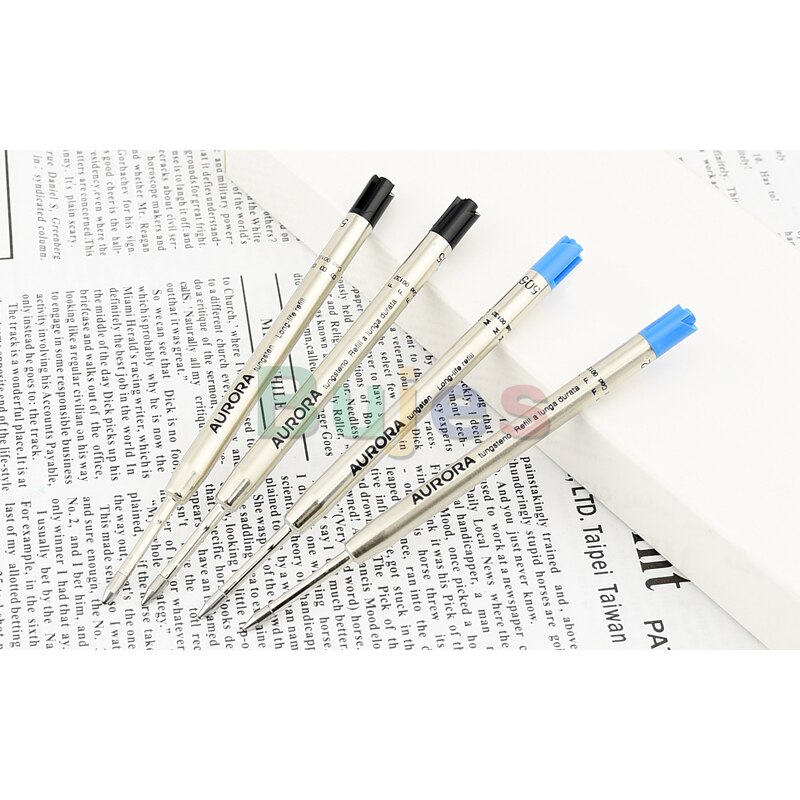 Ricarica penna a sfera aurora lungo vita in blu/nero-0.5mm 0.7mm 0.8mm punto - nuovo - 132