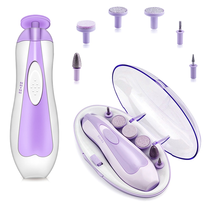 Electric Nail Care Manicure Pedicure Set Nail Trimmer Polish Smooth Rechargeable Beautiful Hand Nail Art Tools Portable