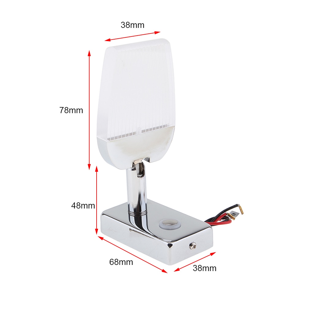 Marine Boat RV Swivel LED Reading Light USB Dimmable Touch Control 12/24V