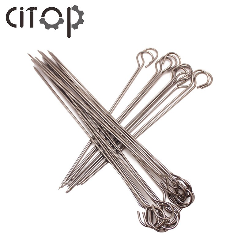 15 st/set 20cm 25cm 30cm utomhus hem camping picknick redskap kök stekt spett nål stick rostfritt stål bbq grill