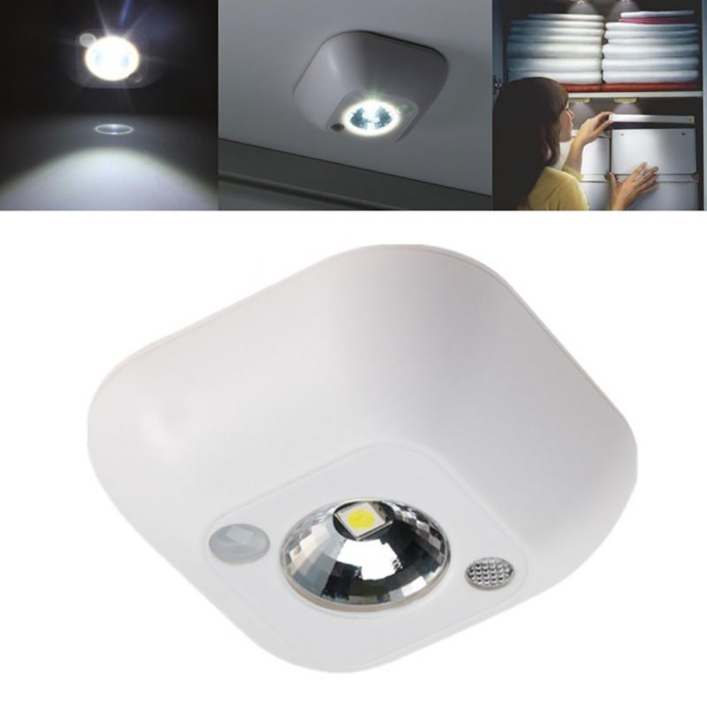 Mini PIR Motion Sensor Licht LED Nachtlampje Smart Human Body Inductie Nachtlampje Batterij Closet Kabinet Toilet Lampen Licht