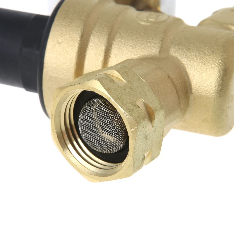 Water Pressure Regulator for RV Camper Brass Lead-Free Adjustable RV Water Pressure Reducer 160PSI