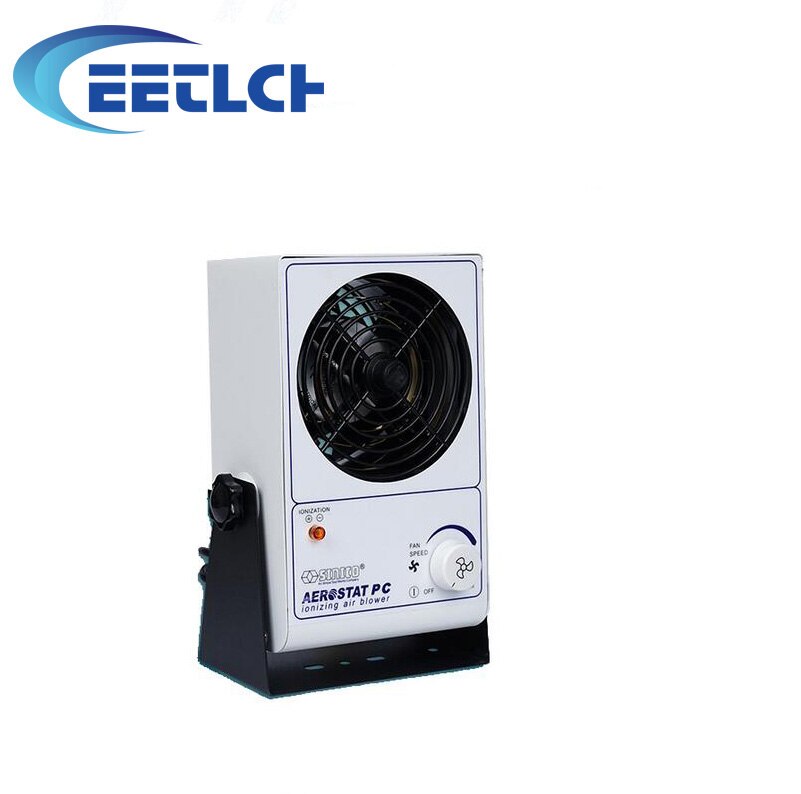 Anti-static Ion Fan Benchtop Ionizers Eliminate Static PC Dust Remover Ionizing Air Blower Fan for Mobile Phone Refurbishing