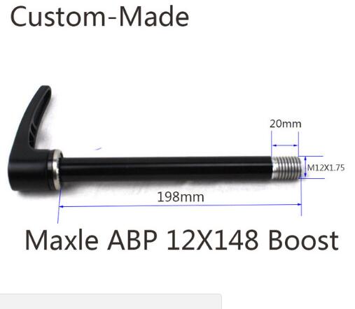 Eje trasero Maxle, 12X142mm, disponible, hecho a medida, eje para bicicleta 12X135 12X148 12X150 ABP 12X142 ABP Boost 12X148: Púrpura