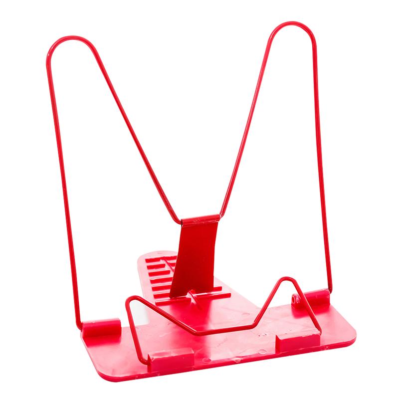 Soportes ajustables para libros de lectura, soporte multiusos para libros de estudio, soporte plegable Simple para libros de lectura, soporte para documentos, 2 uds.: Rojo