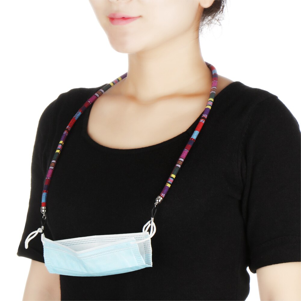 Perles acryliques colorées, chaînes de lunettes de soleil, masque, corde anti-perte, support de cordon pour lunettes de lecture, sangle de cou, accessoires de lunettes