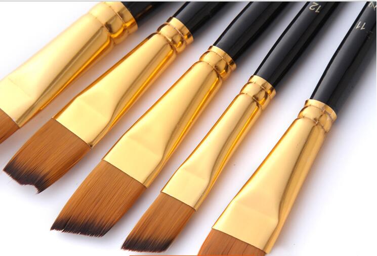 15 Brushes Artist Paint By Numbers Oil Brushes Set Art Picture Pens Drawing Suit for Acrylic Oil Painting Accessories Tools