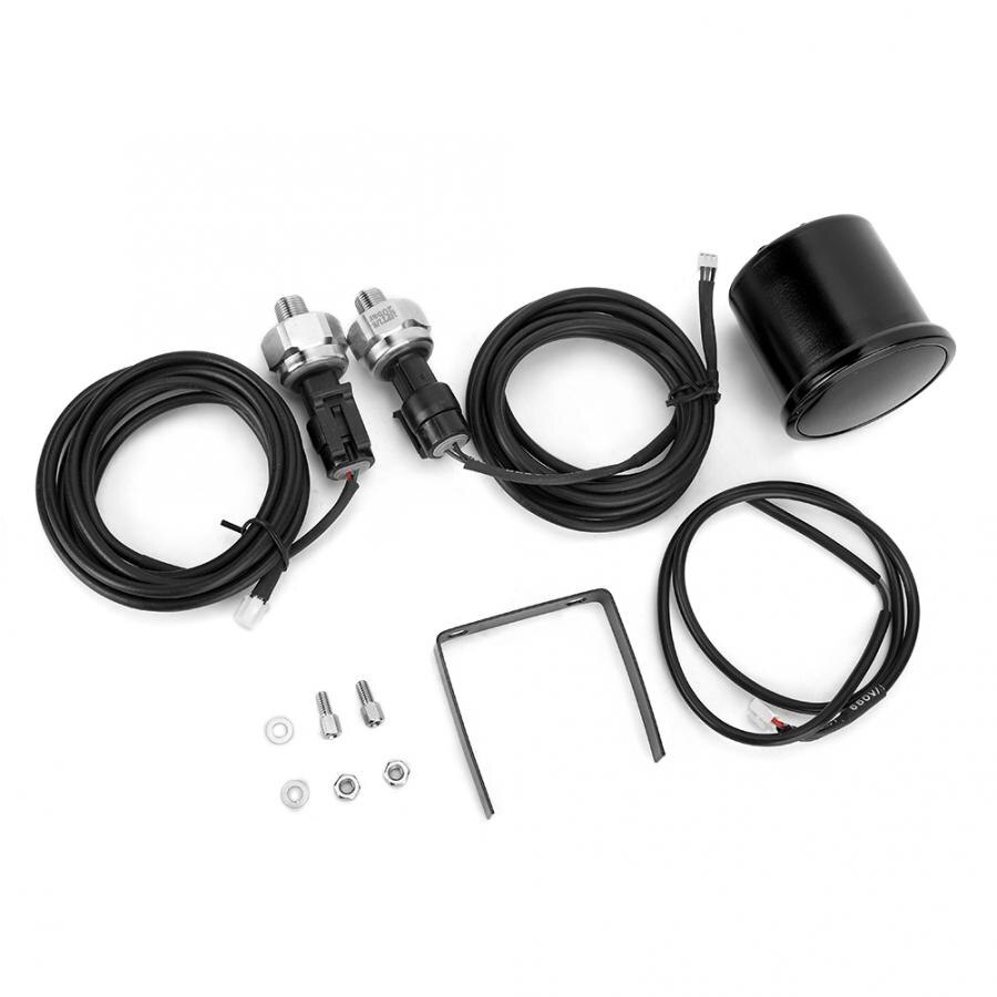1/8 npt ilmanpainemittari 2 tuuman auton bar tehomittari mittari led punainen digitaalinen näyttö ilmanpaineanturisarja digitaalinen mittari 0-20 bar