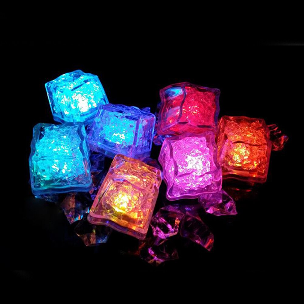 Veilleuse, glaçons colorés capteur tactile | 12 pièces, glaçons colorés, capteur tactile, eau sensorielle, lumineuse, Bar essentiel, glace Cool: fast flash