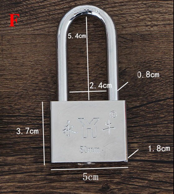 Stainless Steel Padlock Wolf Head Brass Lock Small Locks Door Locks 20mm 25mm 30mm 40mm Not Rust Lock Core Include 3 keys: Nickel