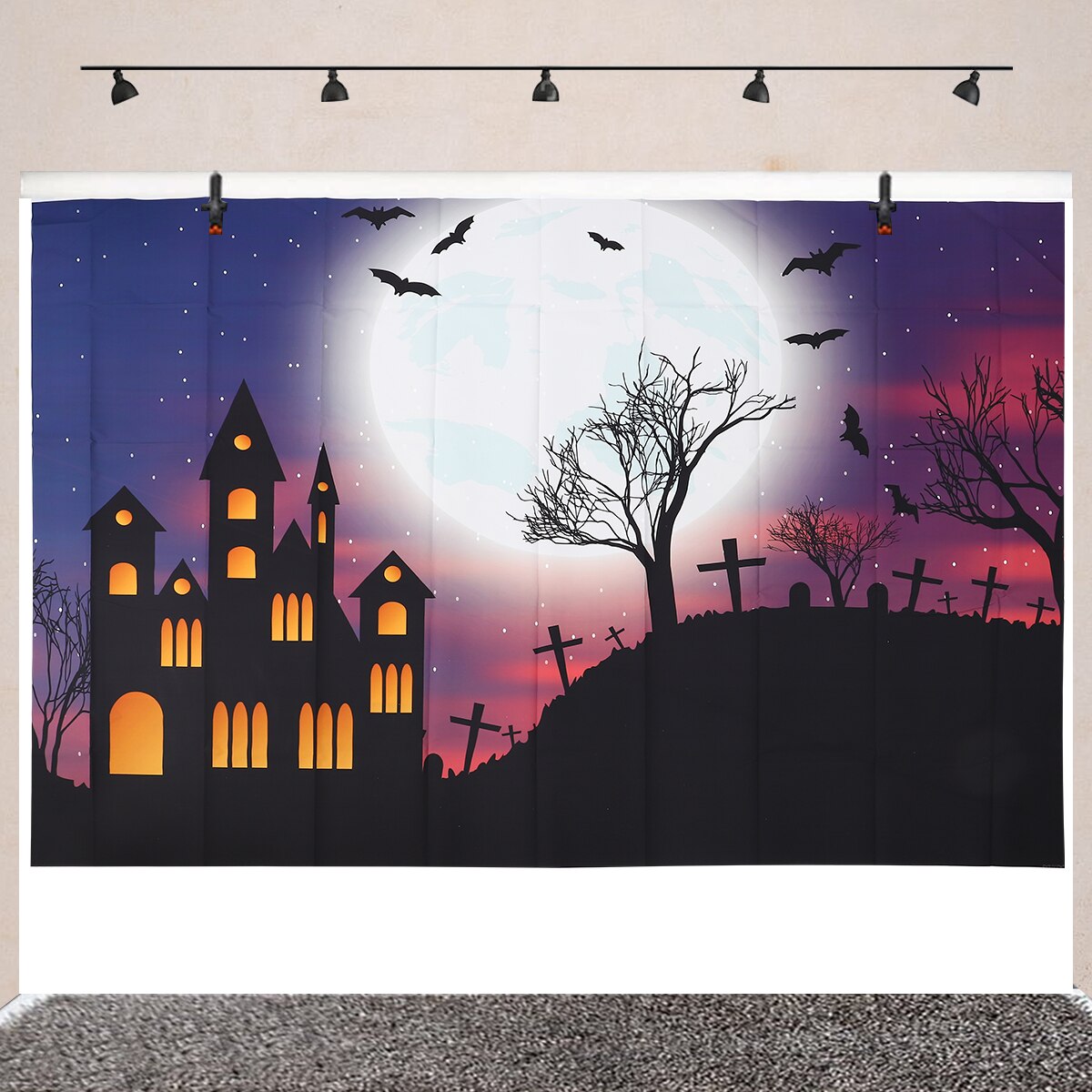 1pc Halloween Unique Photo Prop Background Cloth Photography Cloth Backdrop for Studios Shop Home