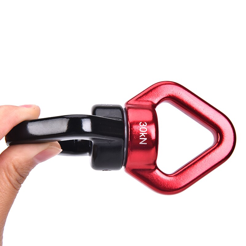 30kN Climbing Rope Swivel Connetor Rock Climbing Downhill Mountaineering Equipment Hammock Yoga Swivel Safety Rotational Device