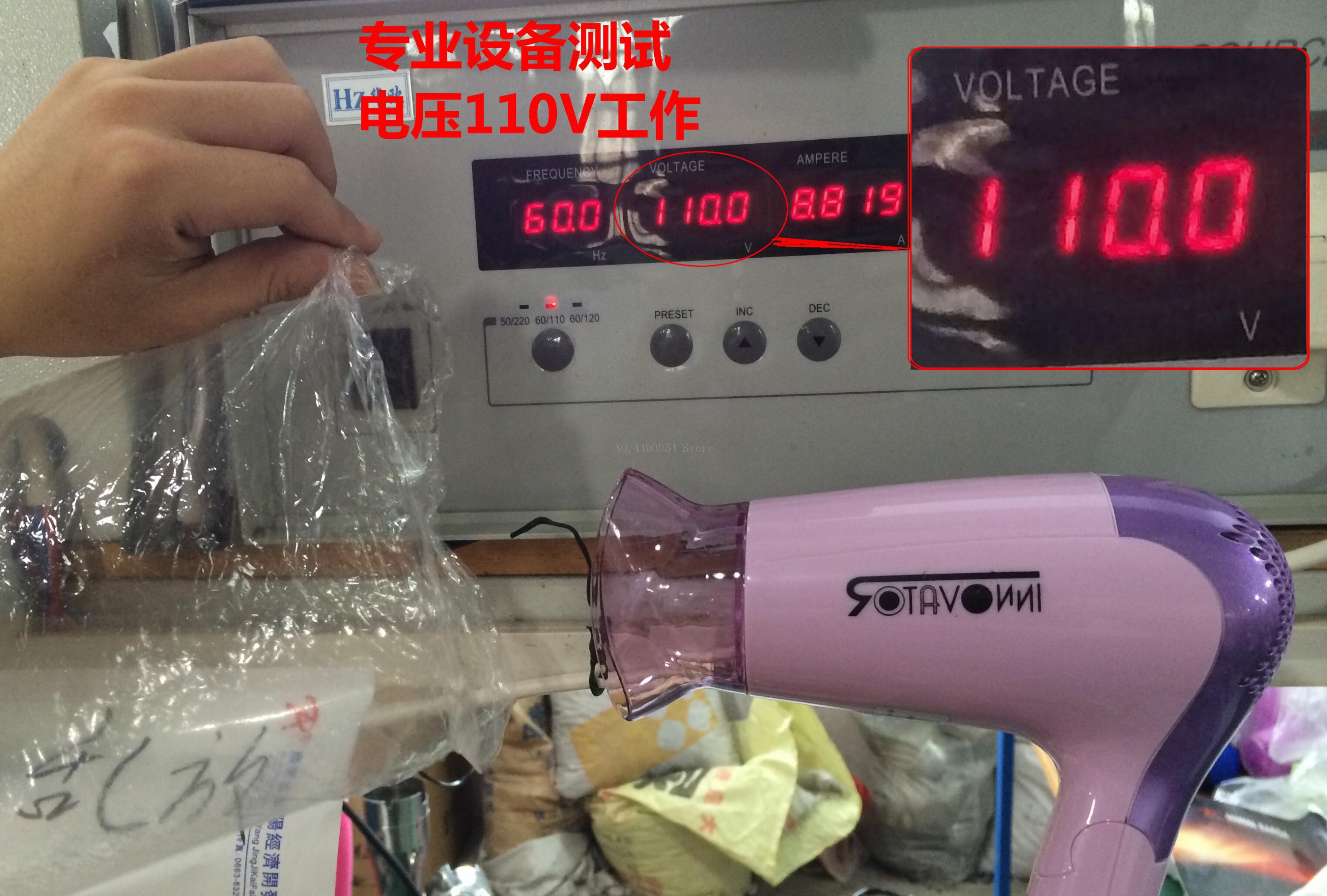 110v -230v folde elektrisk hårtørrer bærbar rejse hårtørrer us canada taiwan japan thailand sydkorea