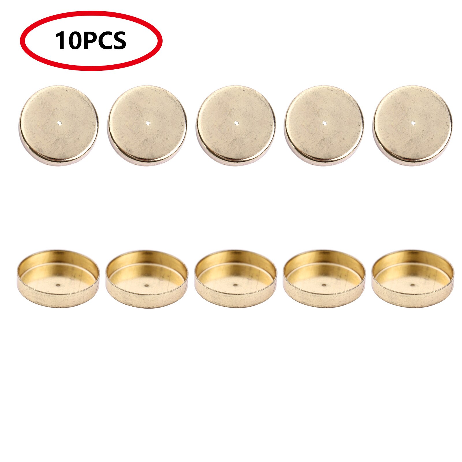 10 Mini Metal Candles Cups Tapered Menorah Protect Containers DIY Lamp Candle Wax Making Small Mugs Home Party Decor Accessories