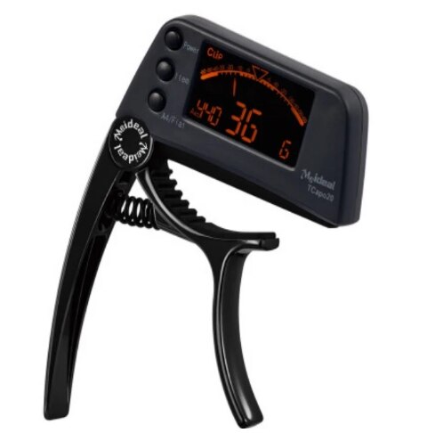 Guitar Capo Quick Change Key Guitar Capo Tuner for Electric Guitar Parts Bass Ukulele Chromatic Alloy: Black